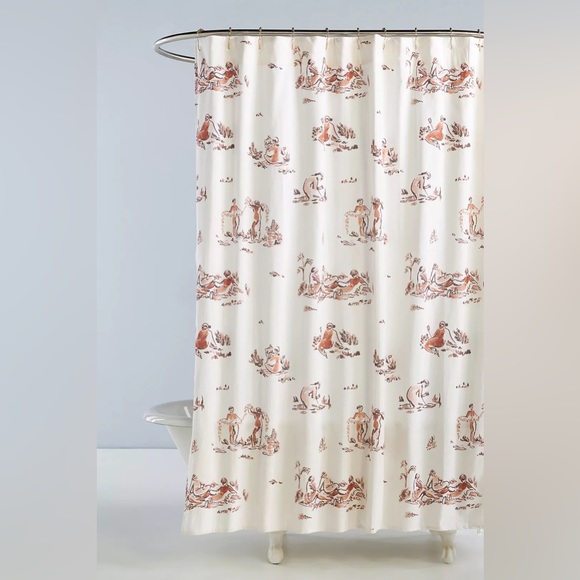 Anthropologie Bath New Ernestine Organic Cotton Shower Curtain Poshmark
